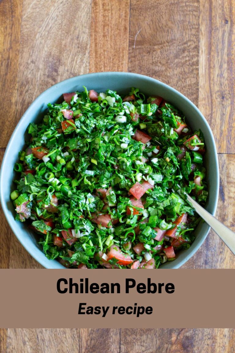 Easy Pebre Recipe - Pilar's Chilean Food & Garden