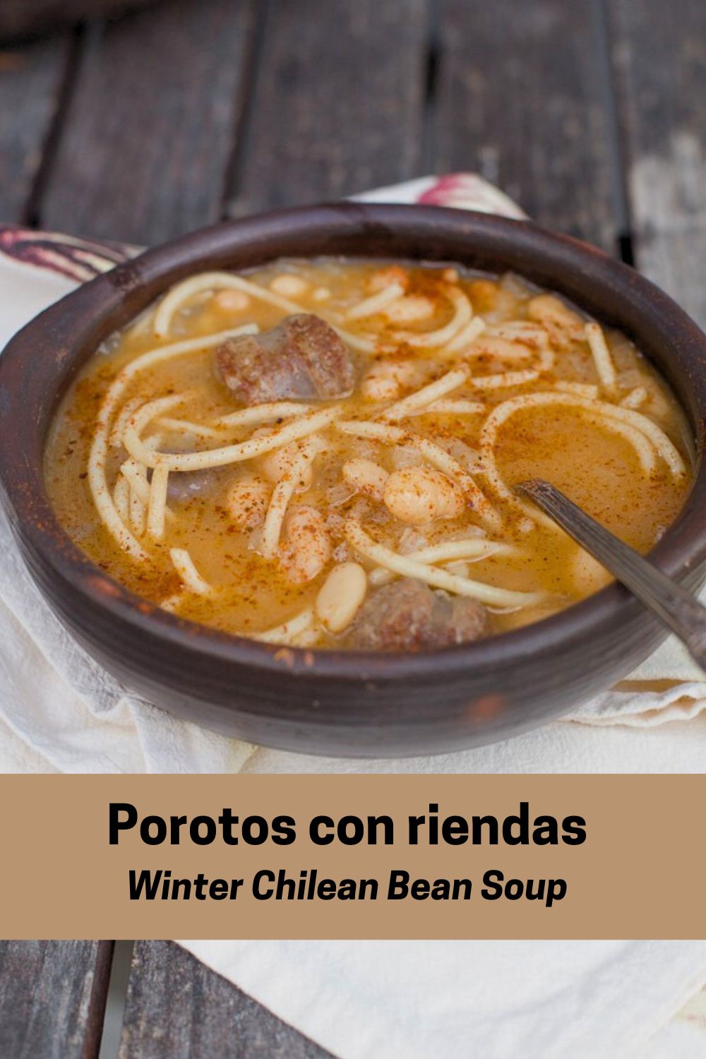 Porotos con riendas Pin