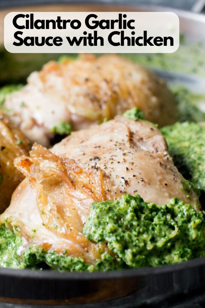 Cilantro Garlic Sauce with Chicken