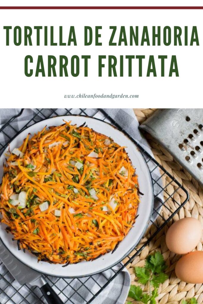 Pin for Tortilla de Zanahoria Chilean Carrot Frittata