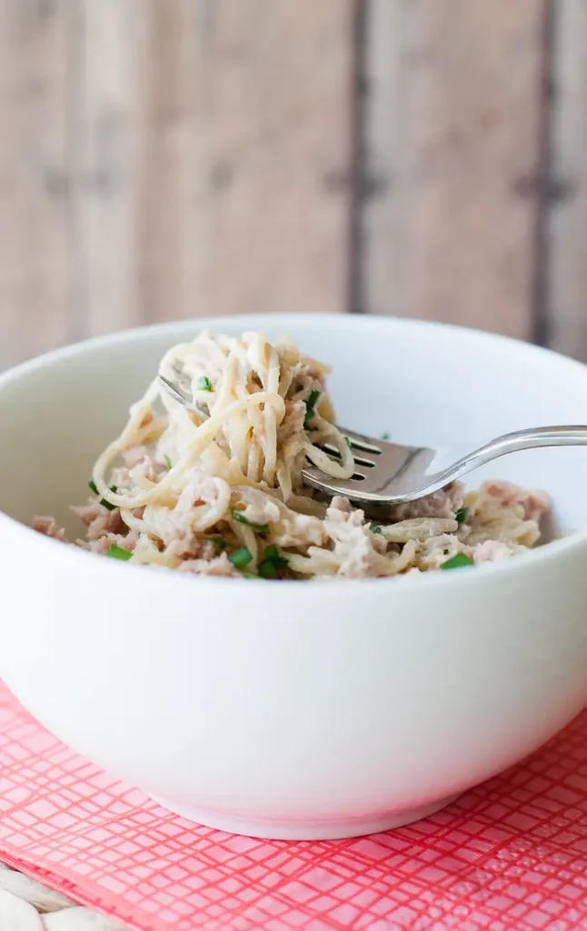 Tallarines de atún
Spaghetti with tuna