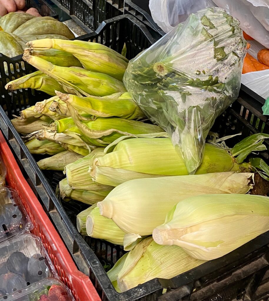 Humero corn on a street in Santiago