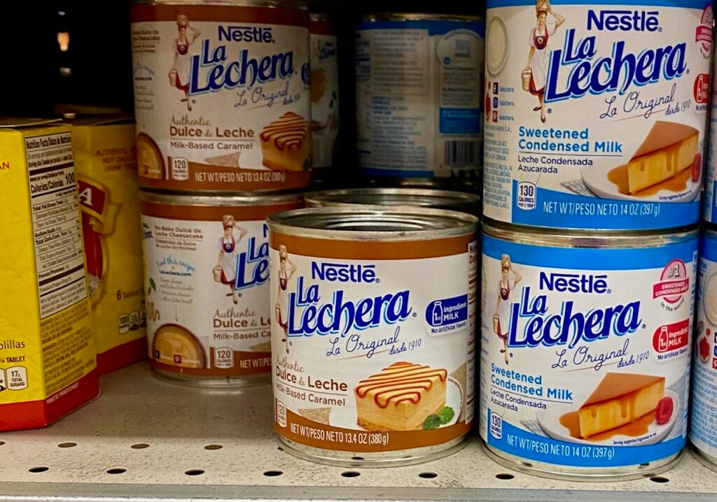 Manjar La Lechera cans
Dulce de leche