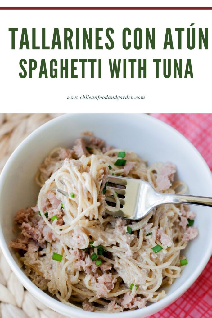 Pin for Tallarines con atun Spaghetti with Tuna